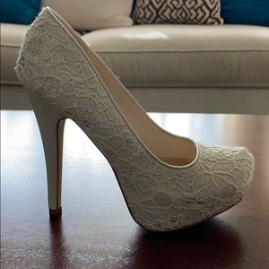 Glitter Lace Heels